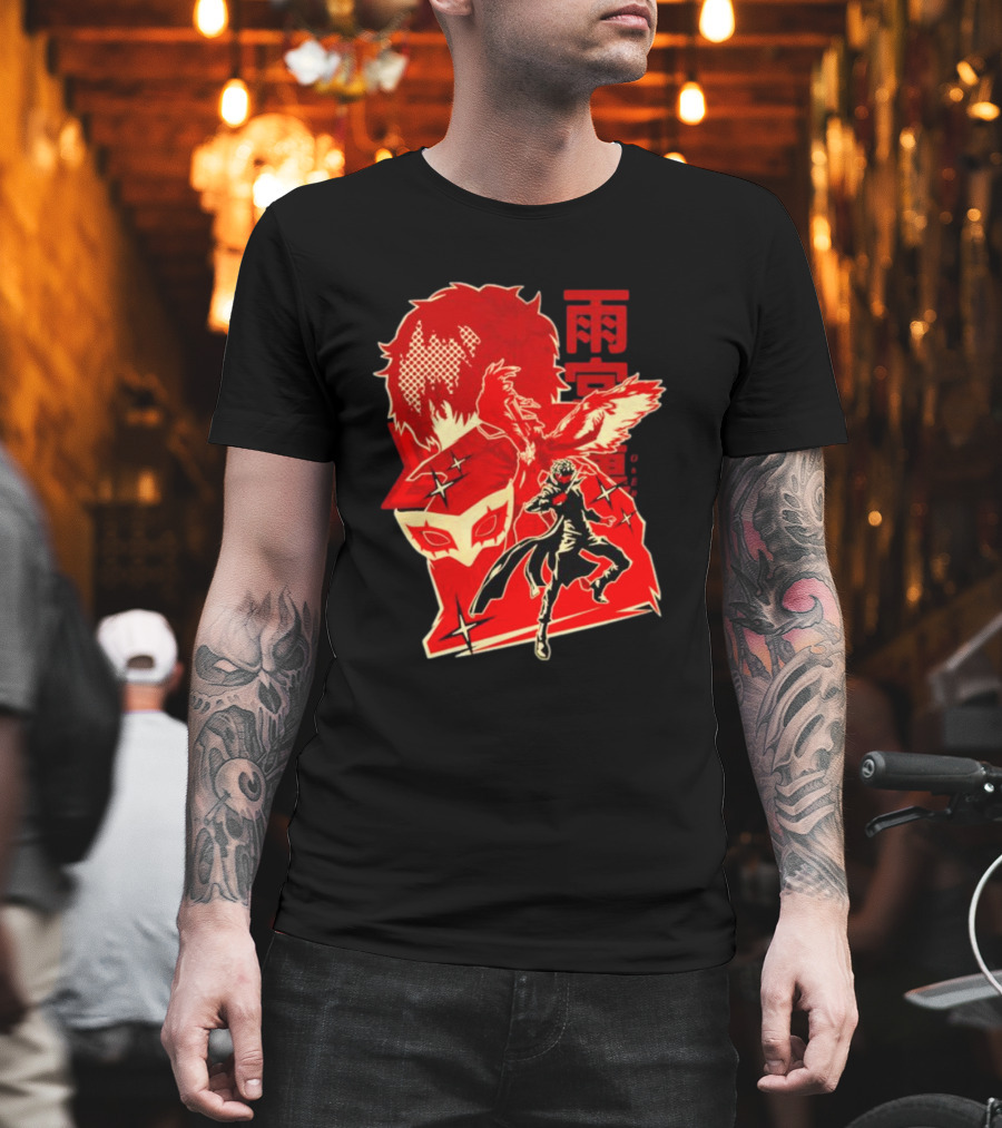 CODE NAME JOKER By Hypertwenty Persona Five Phantom Thief Art Red Japanese Text T-Shirt