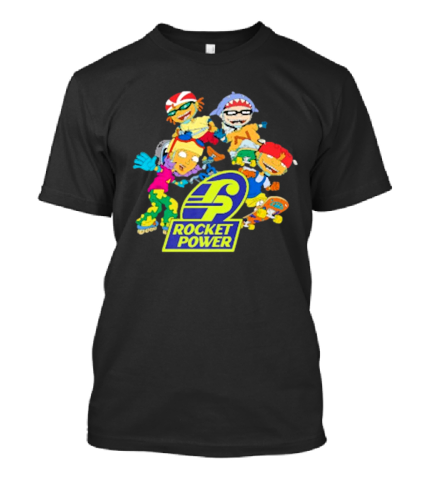 Rocket Power Cartoon Characters Action Scene T-Shirt