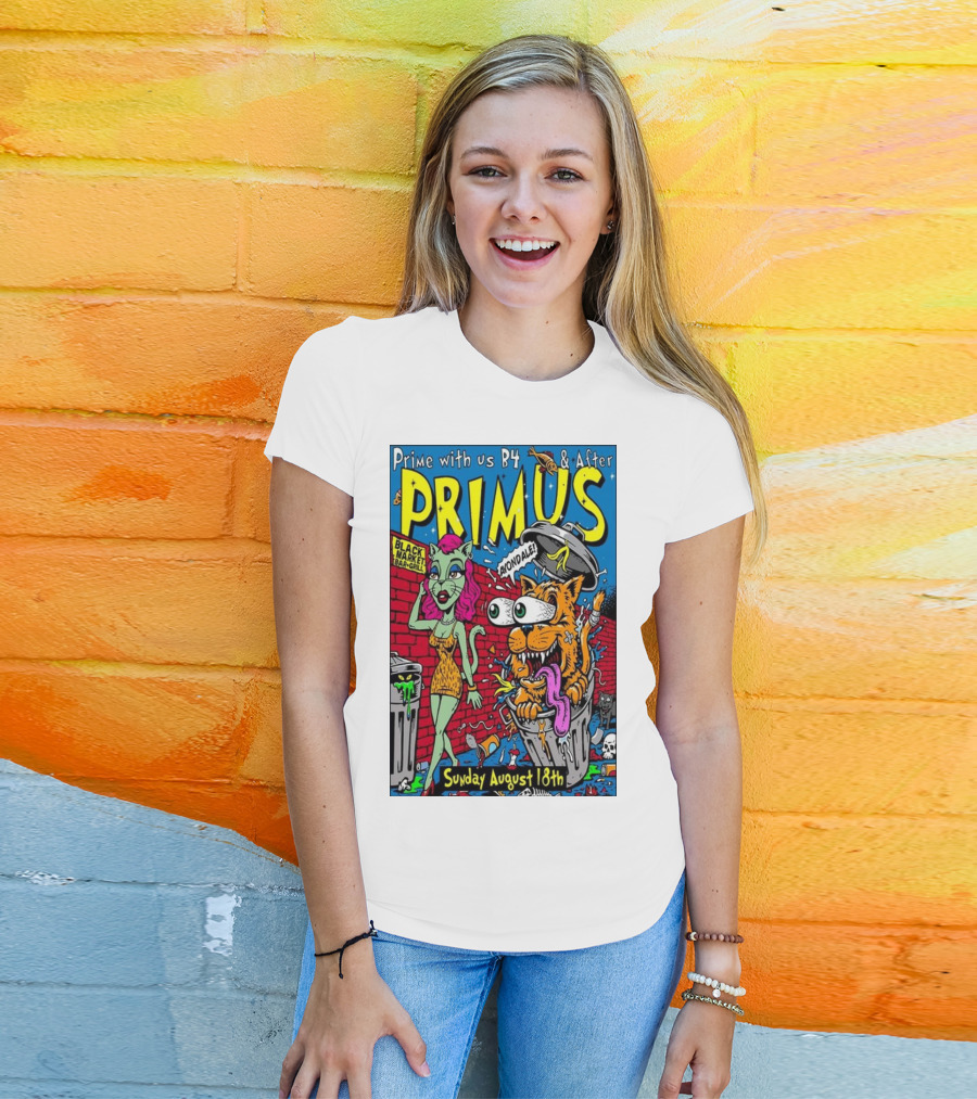 Primus Prime With Us B4 And After Avondale Brewing Black Market Bar Oakland Sunday August 18th T-Shirt