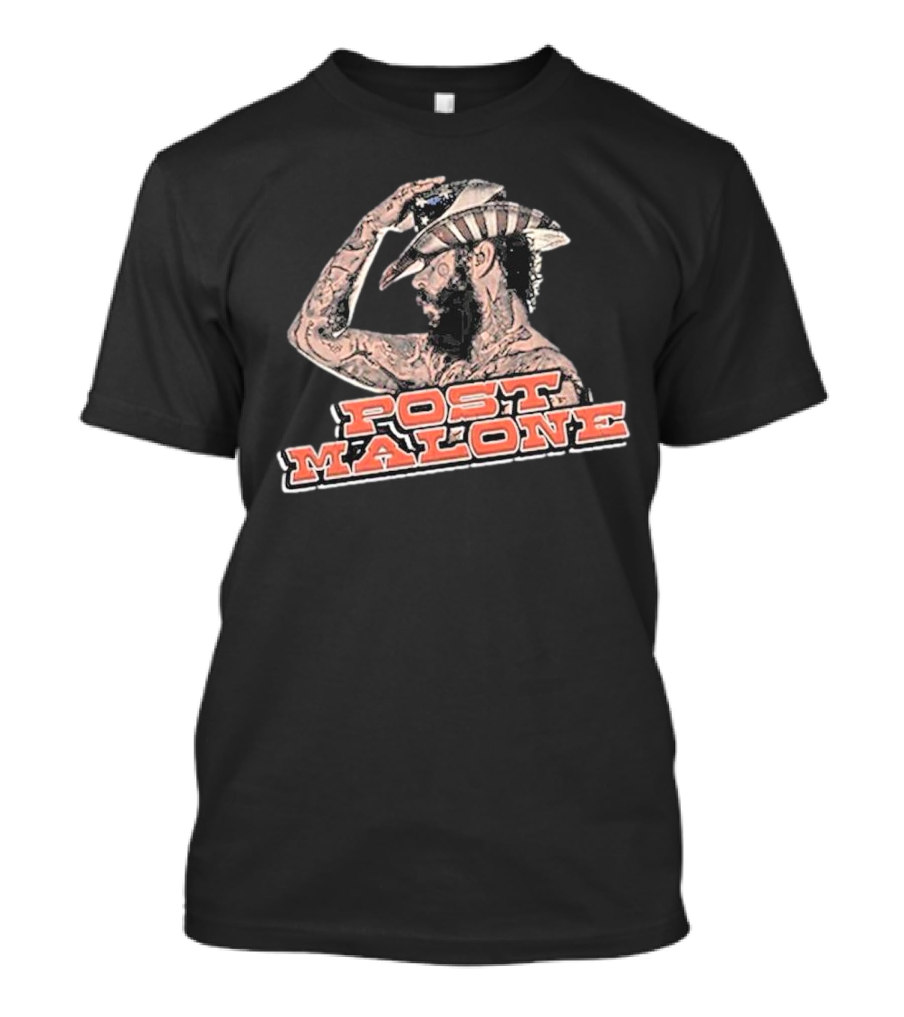 Cheatin Snakes Post Malone Cowboy Tattoo Sketch T-Shirt