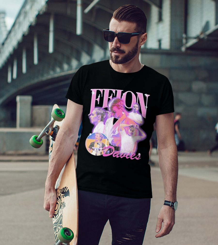 Ffion Davies Vintage Bootleg Pastel Collage T-Shirt