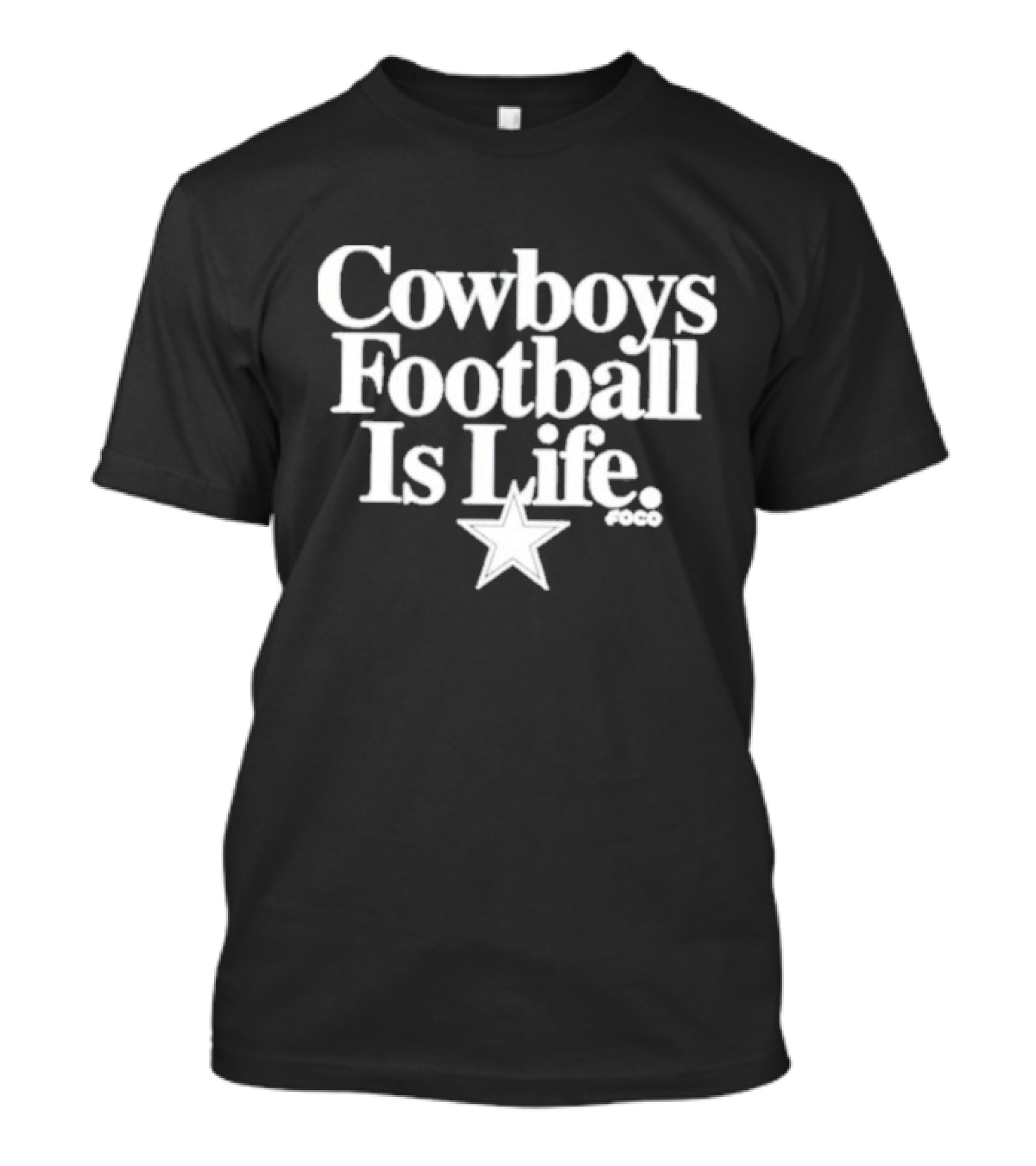 Calvin Watkins Cowboys Football Is Life Star Foco T-Shirt