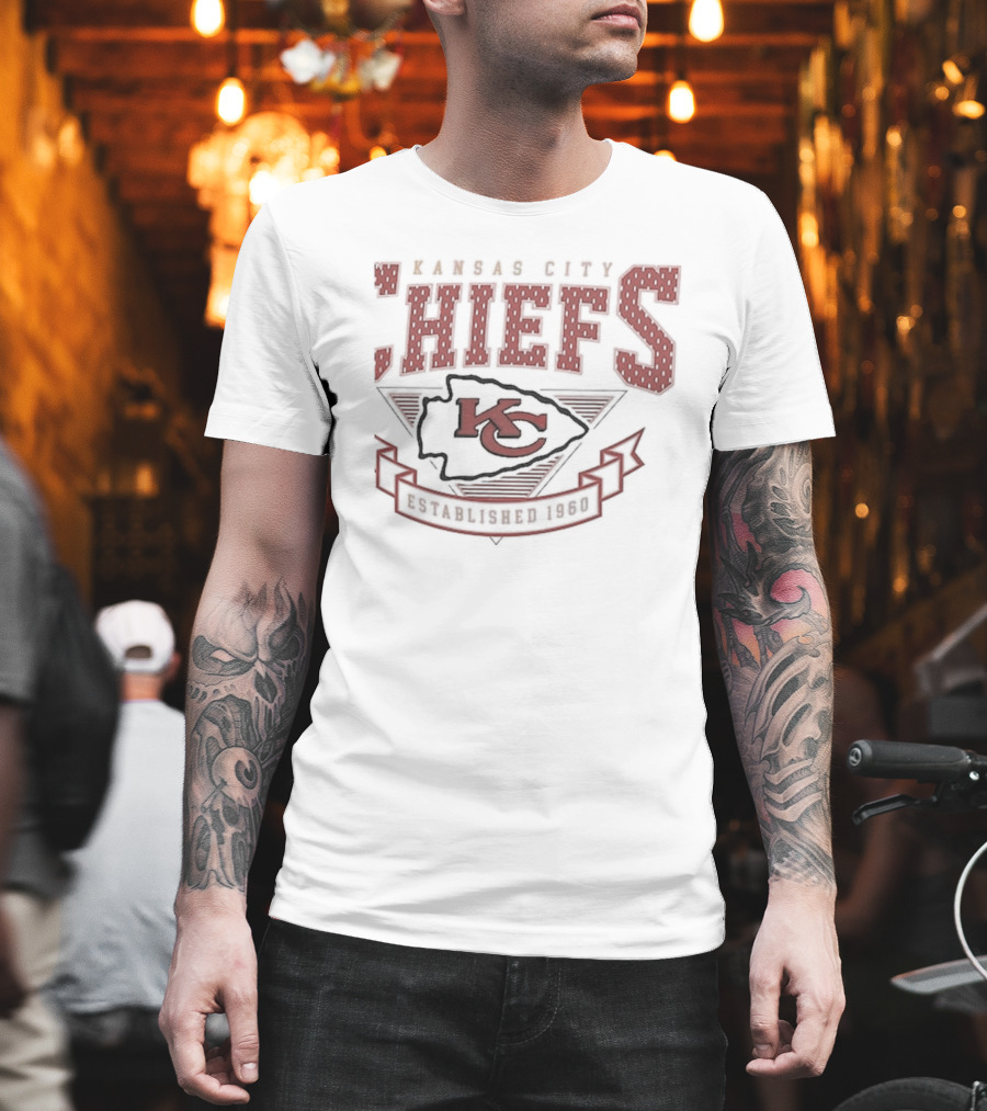 Kansas City Chiefs Established 1960 Retro Team Logo Starter 80s T-Shirt