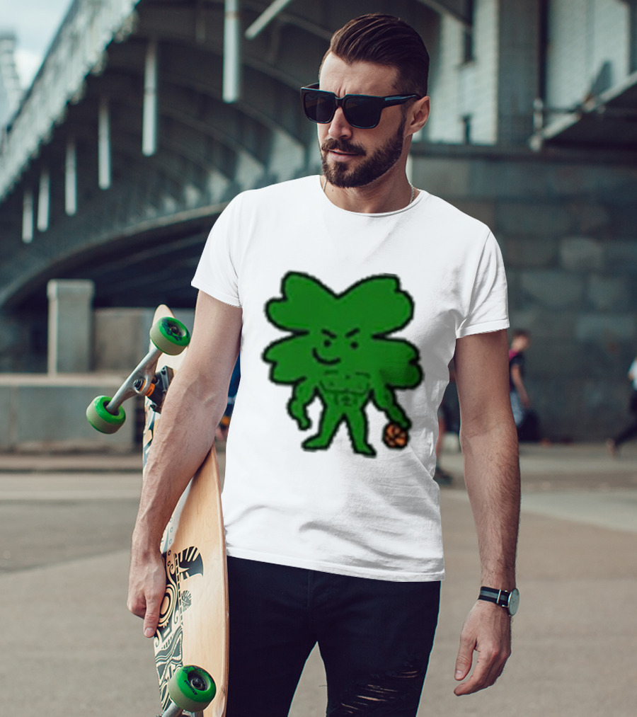 Boston Buff NBA Shamrock Basketball Player T-Shirt