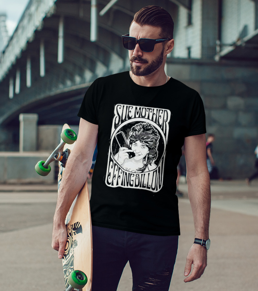 Sue Mother Effing Dillon Retro Style Graphic With Illustrated Character T-Shirt