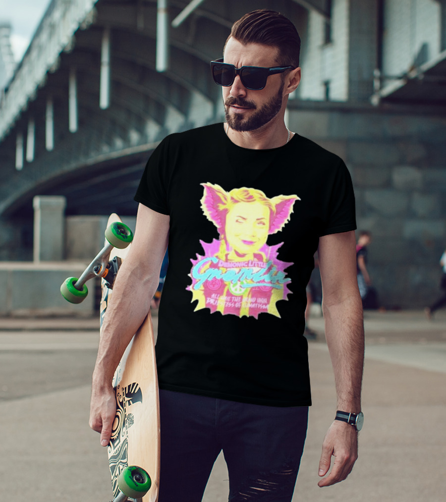 Demonic Little Gremlin All Hail The Grand High Priestess Of Climatism T-Shirt