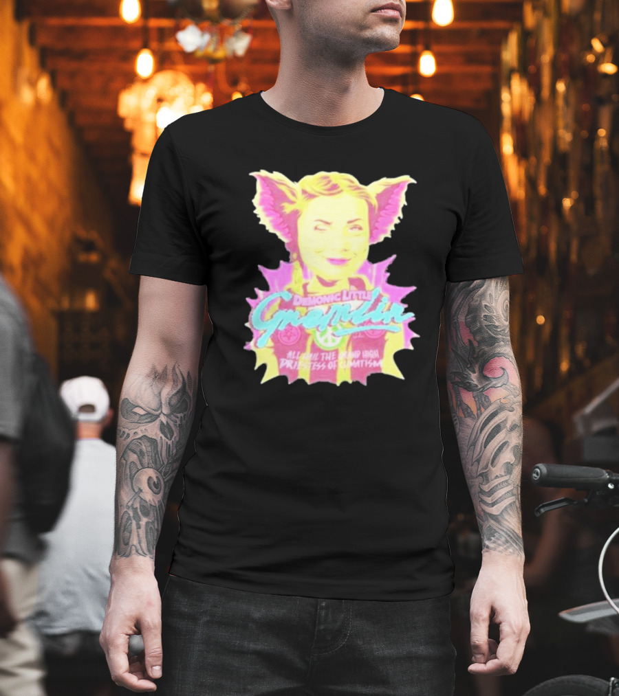 Demonic Little Gremlin All Hail The Grand High Priestess Of Climatism T-Shirt