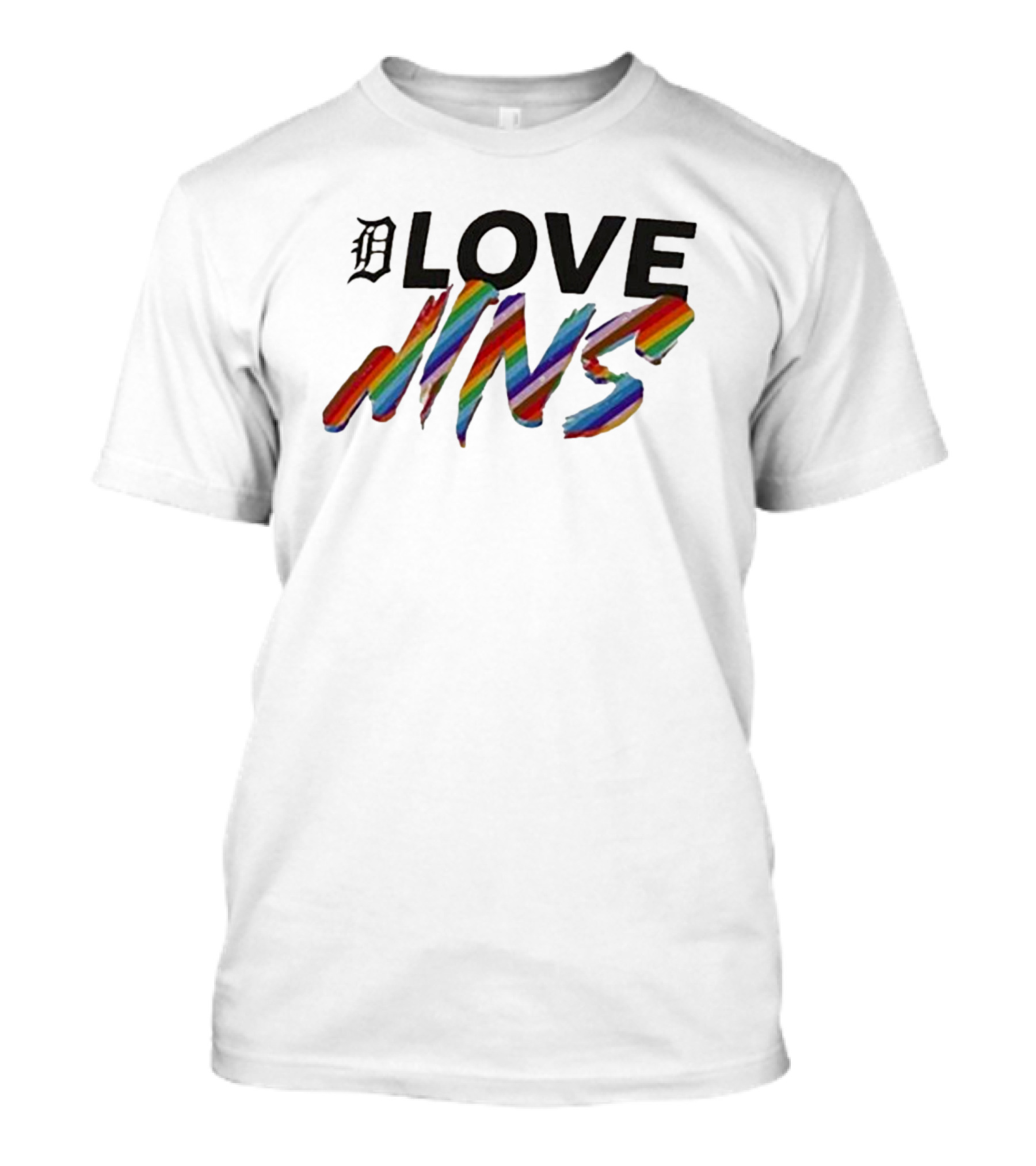 Detroit Tigers Love Wins Rainbow Fanatics Branded T-Shirt