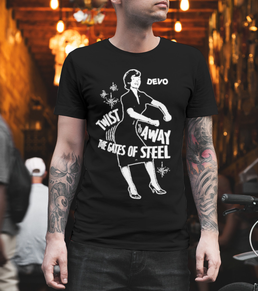 Devo Twist Away The Gates Of Steel Dancing Woman T-Shirt