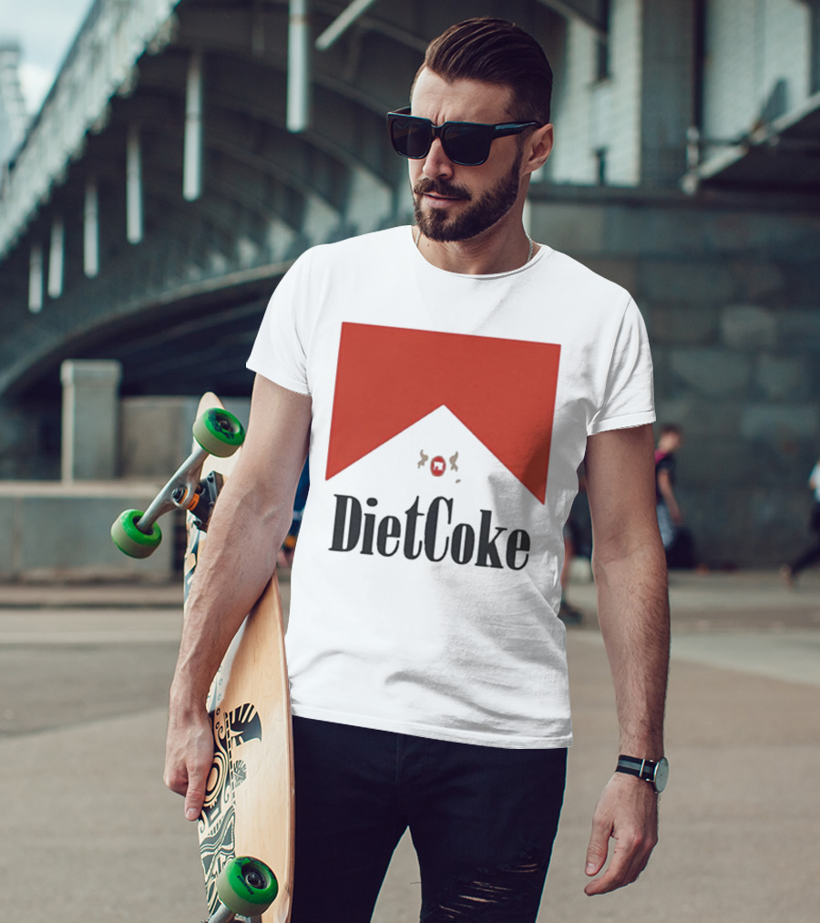 Diet Coke Marlboro Parody Cigarettes T-Shirt