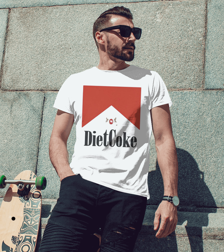 Diet Coke Marlboro Parody Cigarettes T-Shirt