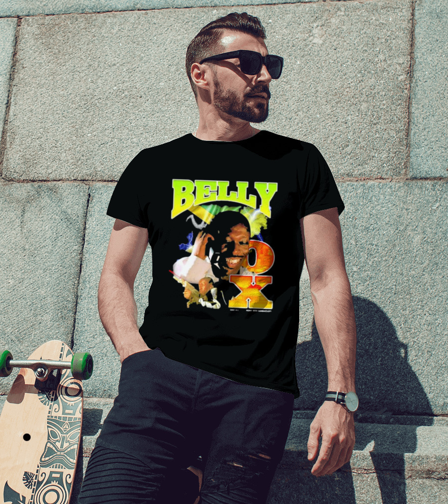 BELLY OX Romp With Bumbaclot Smiling Man With Phone And Gun T-Shirt