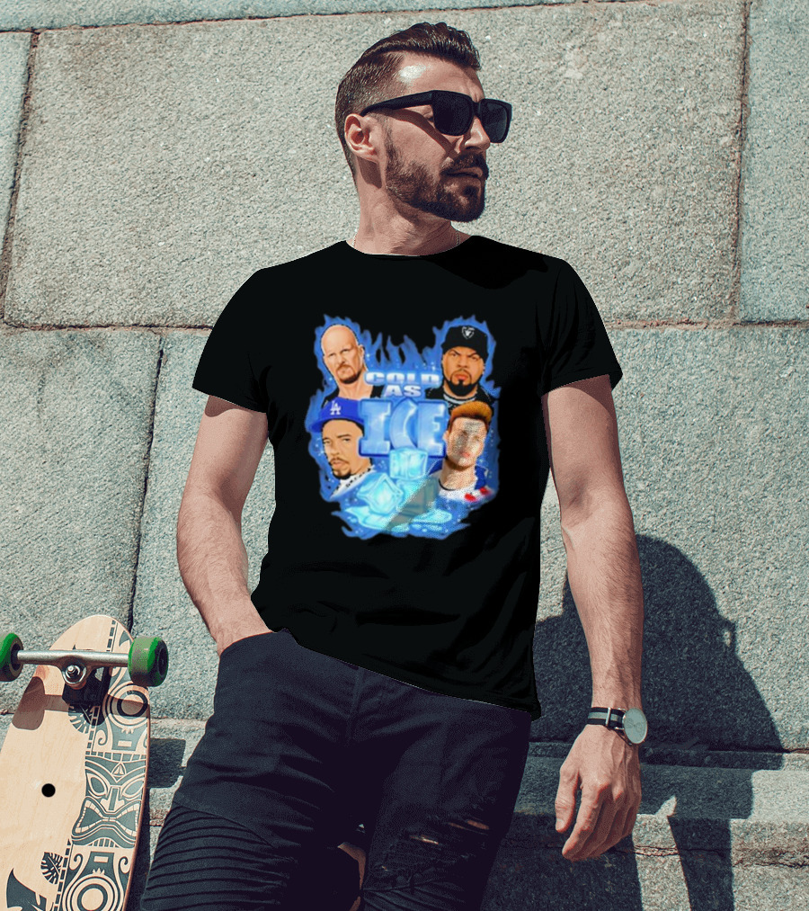Cold As Ice Famous People Rap And Wrestling Legends T-Shirt