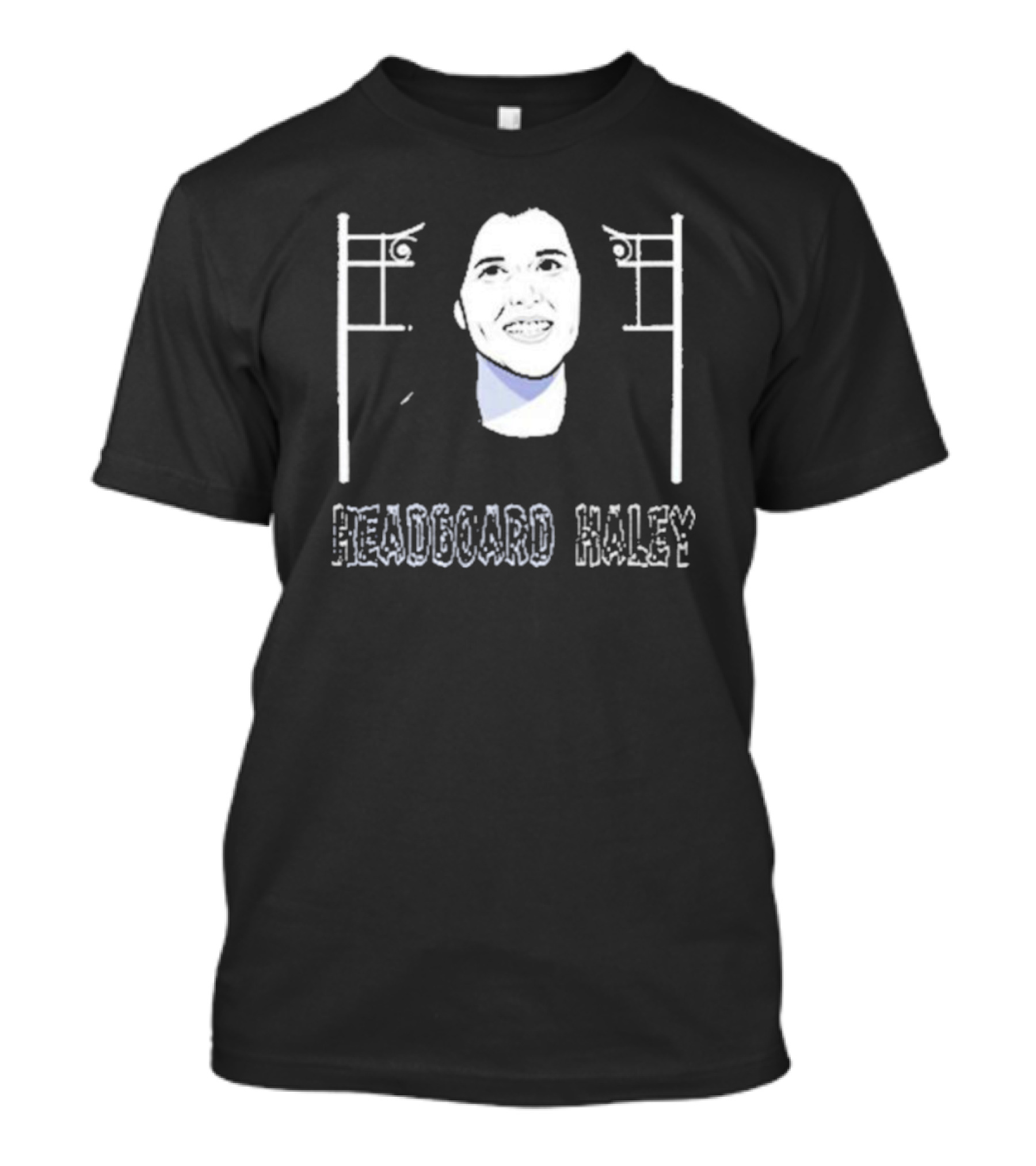 Headboard Haley Women Portrait With Decorative Headboard Elements T-Shirt
