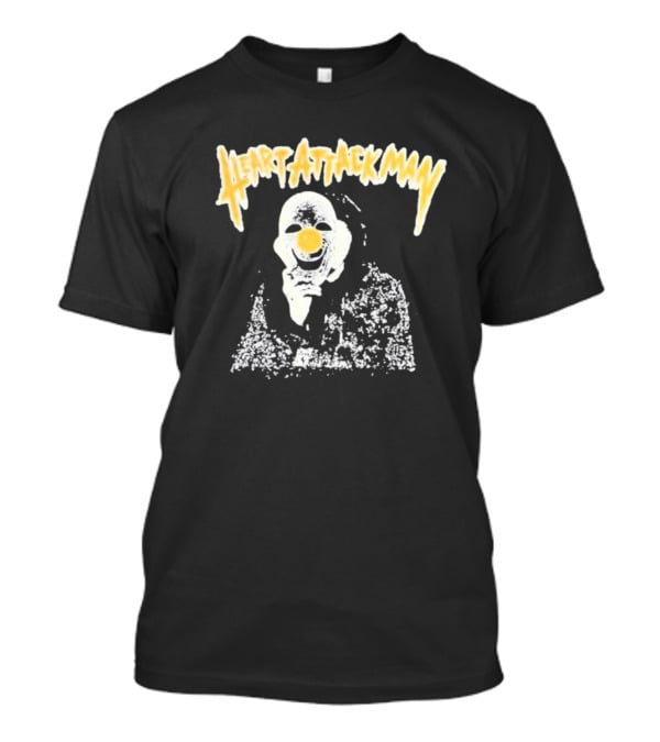 Heart Attack Man Clown Mask Grunge T-Shirt