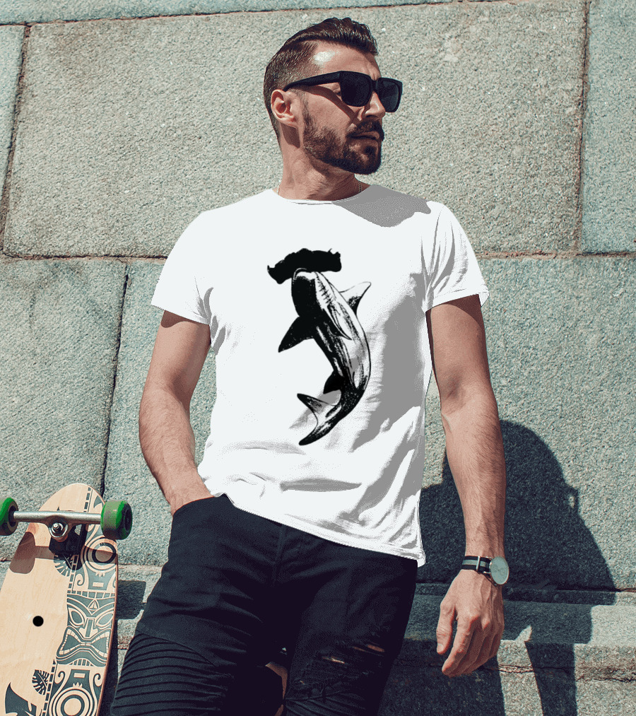 Hammerhead Shark Wildlife Aquatic Cool T-Shirt