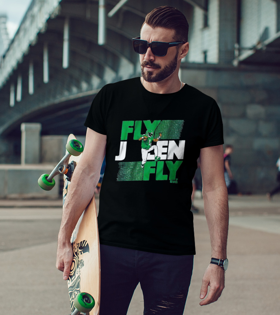 Fly Jalen Fly Green Football T-Shirt