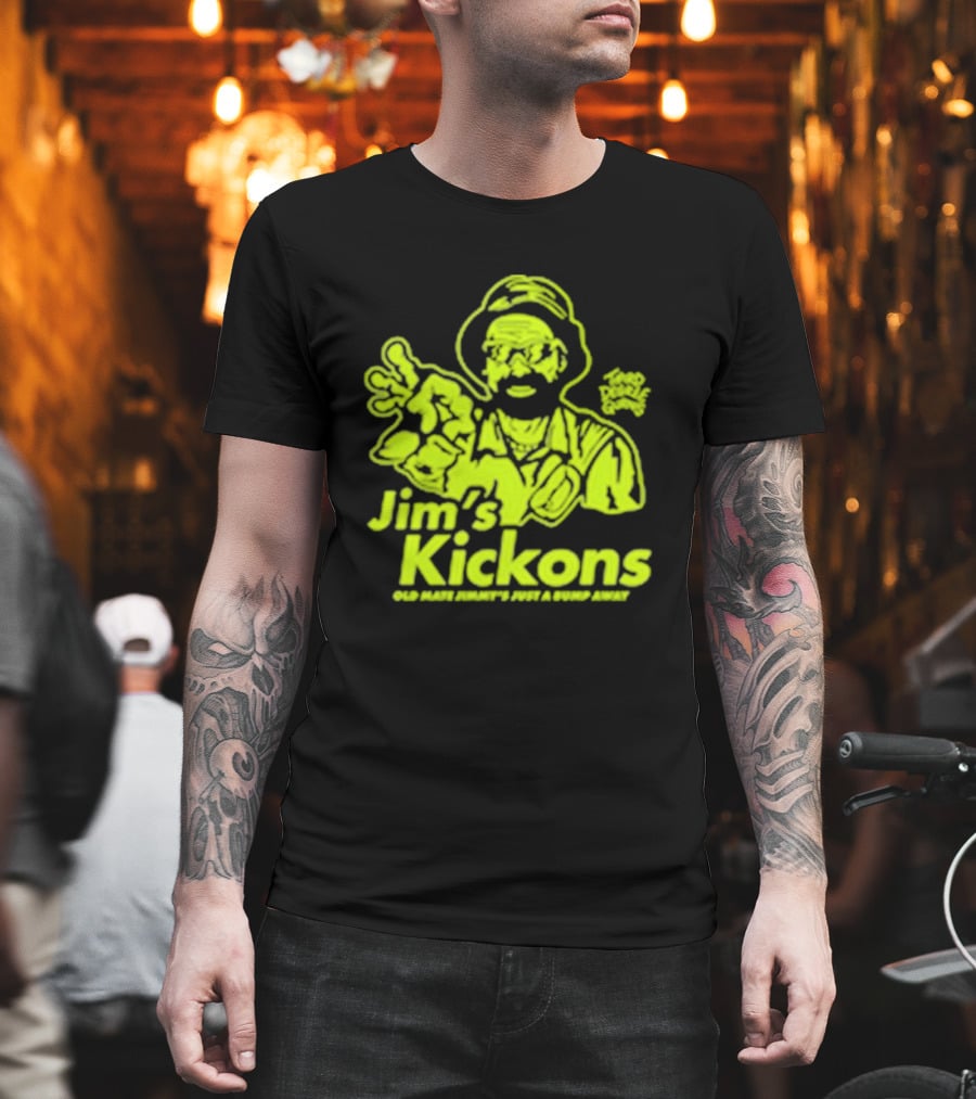 Jim’s Kickons Third Degree Gurns Old Mate Jimmy’s Just A Bump Away T-Shirt
