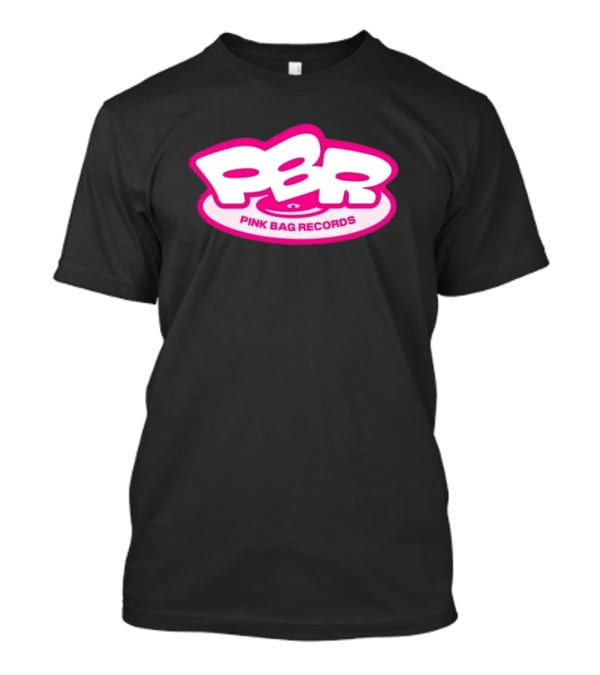 PBR Pink Bag Records PBR Bubble Text T-Shirt