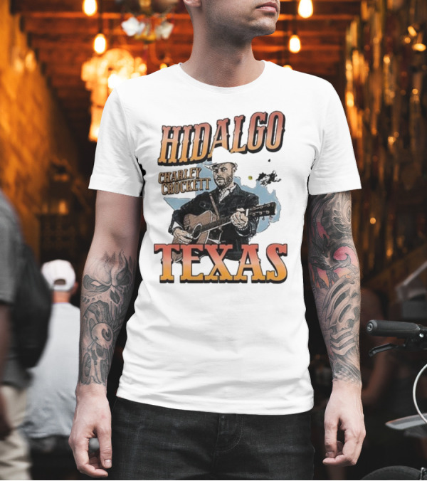 Charley Crockett Hidalgo Texas September 7 2024 Event with Cowboy Guitarist Image T-Shirt Charley Crockett Hidalgo Texas September 7 2024 Event with Cowboy Guitarist Image T-Shirt