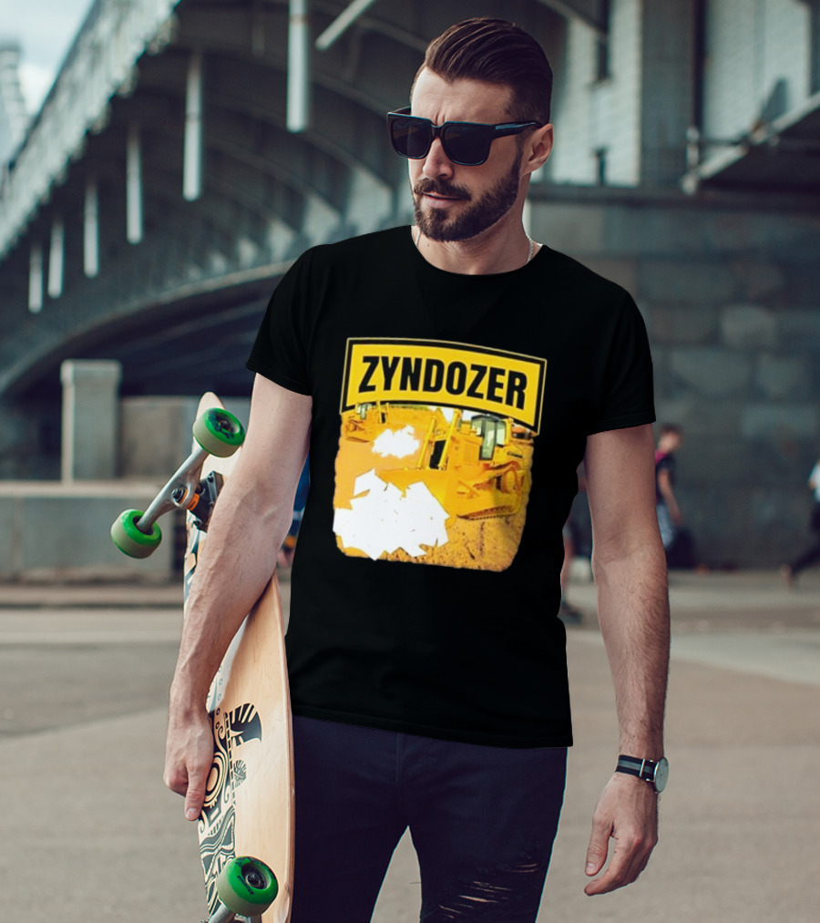 Zyndozer Funny Ahh Tees Bulldozer Image T-Shirt