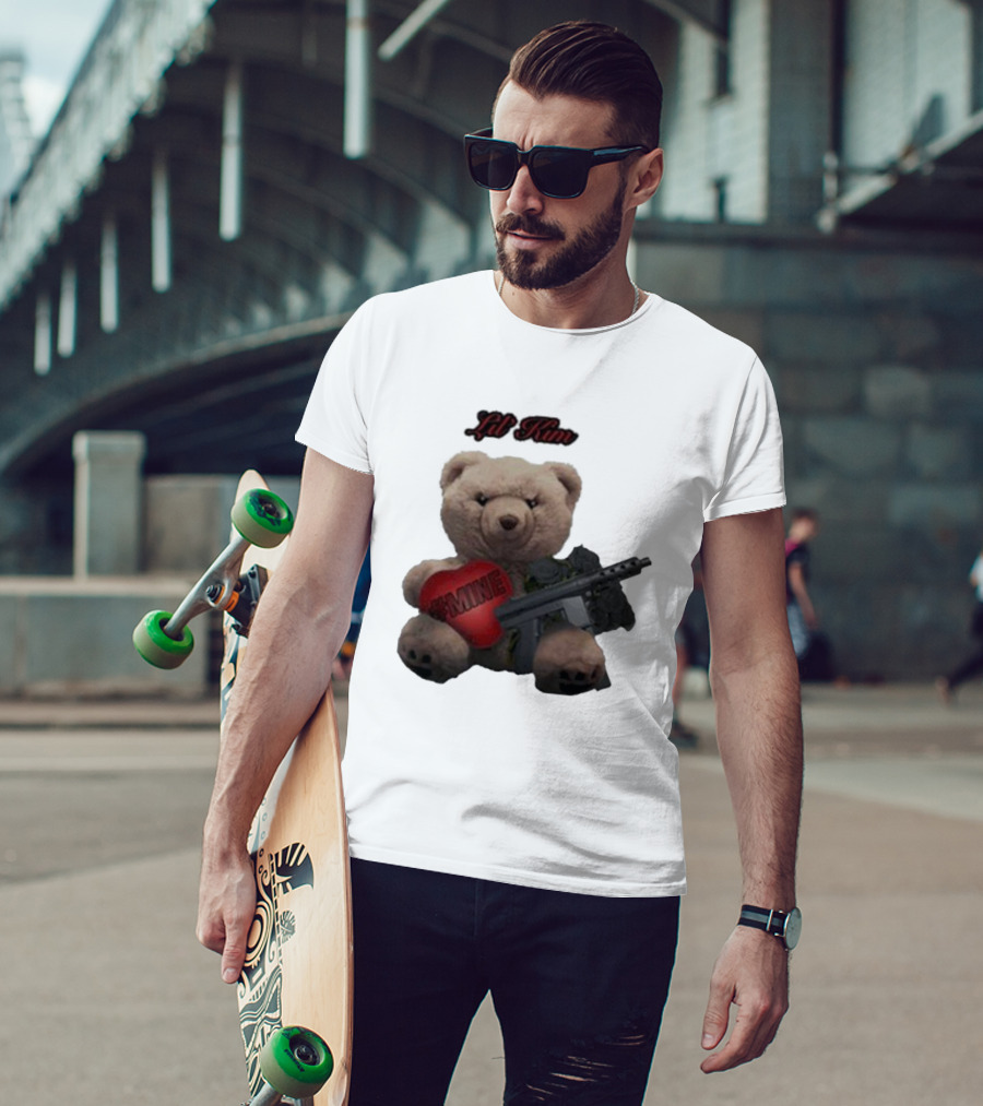Lil Kim #Mine Teddy Bear With Gun T-Shirt