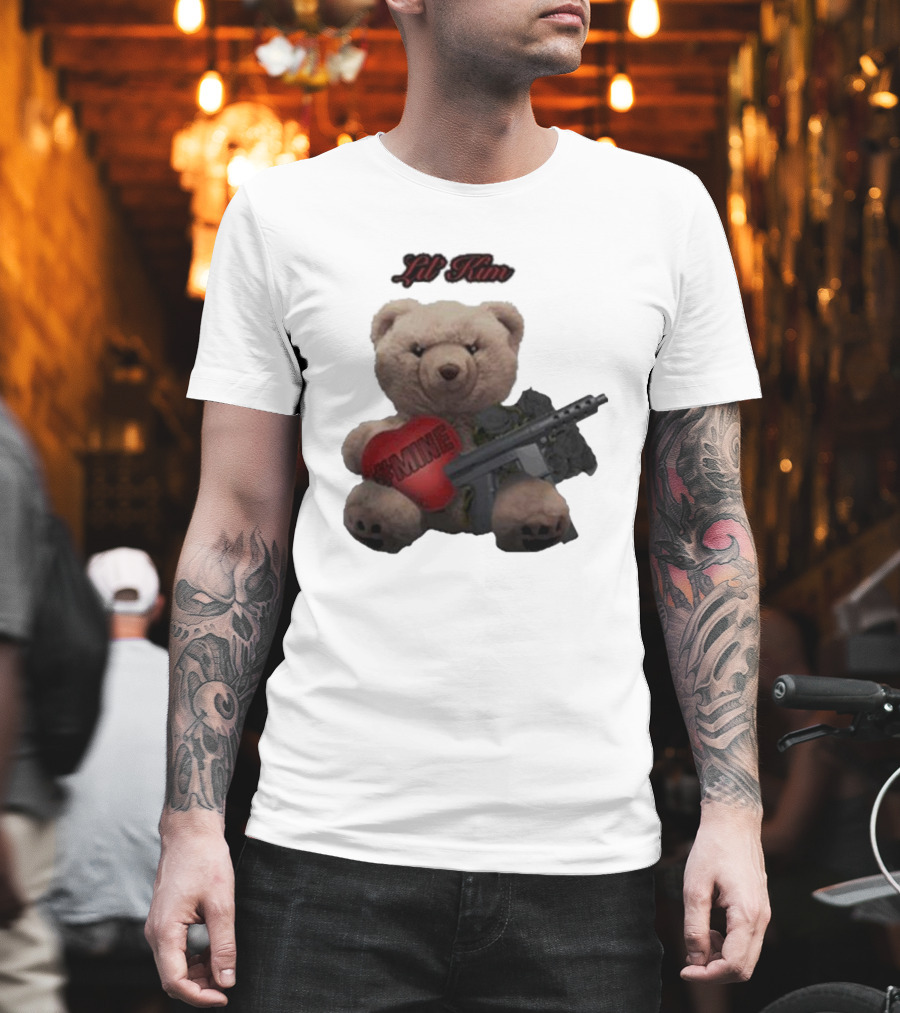 Lil Kim #Mine Teddy Bear with Gun T-Shirt