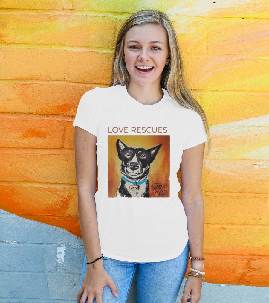 Love Rescues Let Go Dog T-Shirt