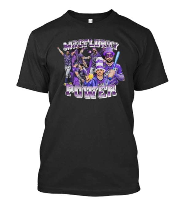 Macflurry Power 90’s Team Purple Baseball Players In Costume T-Shirt