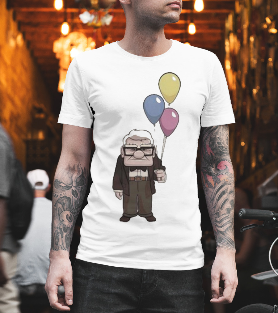 Nika Carl Fredricksen From Up Costume Geno Balloons Character T-Shirt