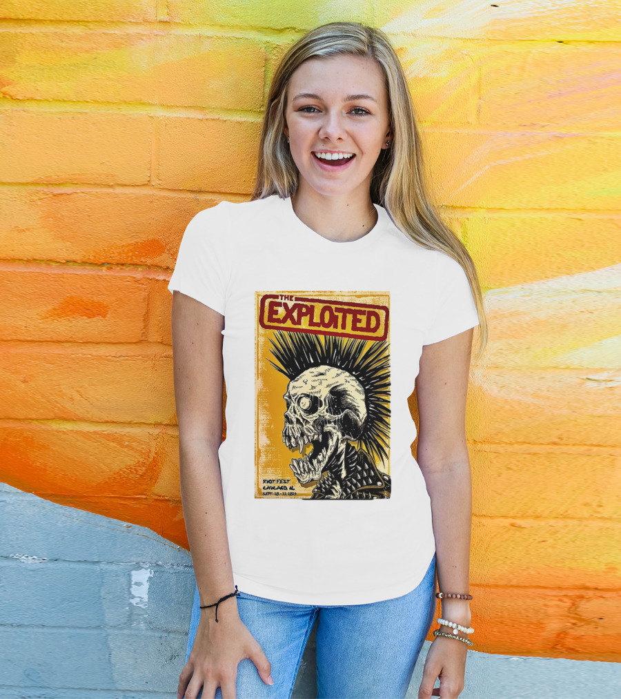 The Exploited Skull Riot Fest Chicago IL Sept 20-22 T-Shirt
