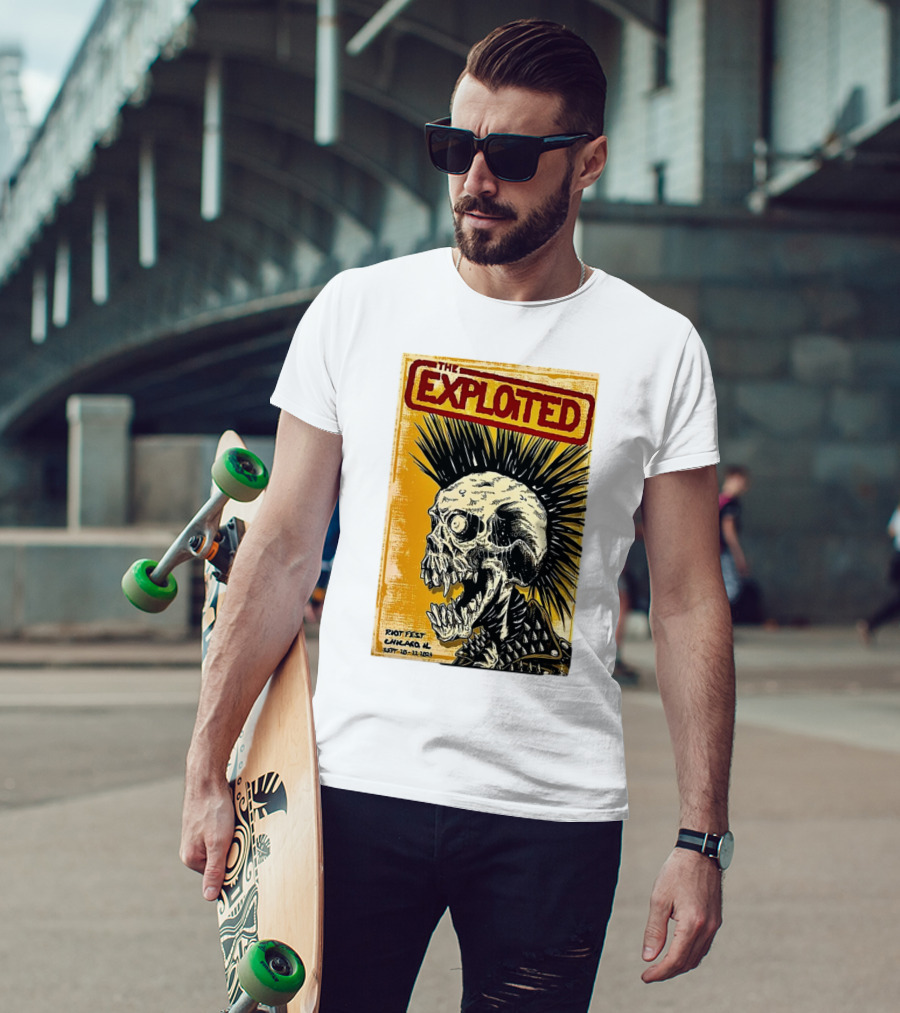 The Exploited Skull Riot Fest Chicago IL Sept 20-22 T-Shirt