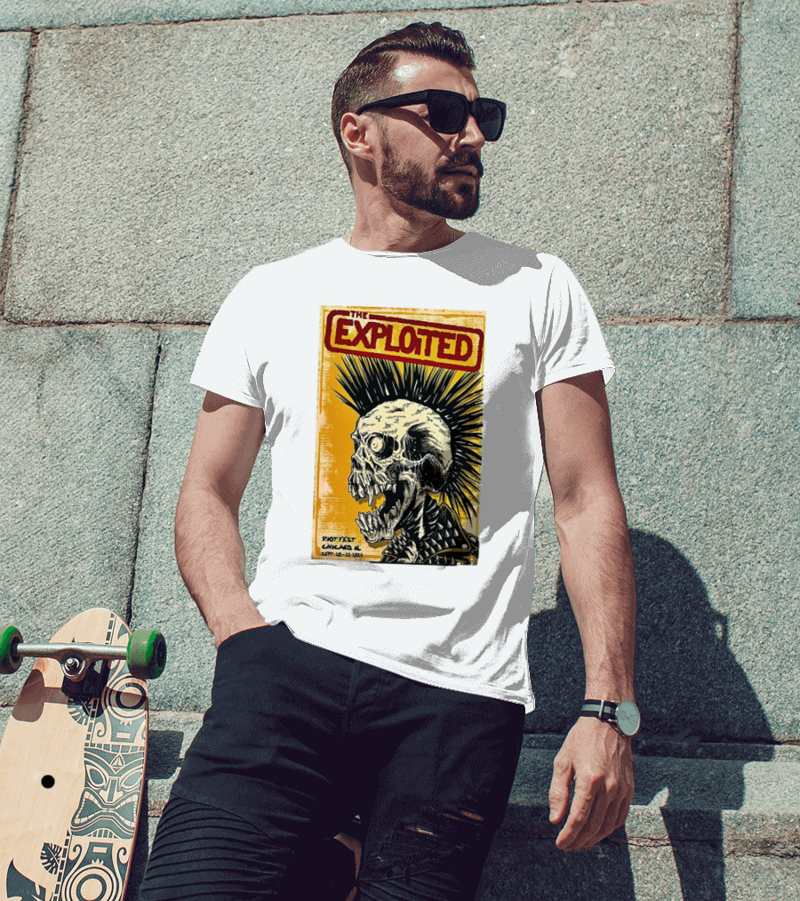 The Exploited Skull Riot Fest Chicago IL Sept 20-22 T-Shirt