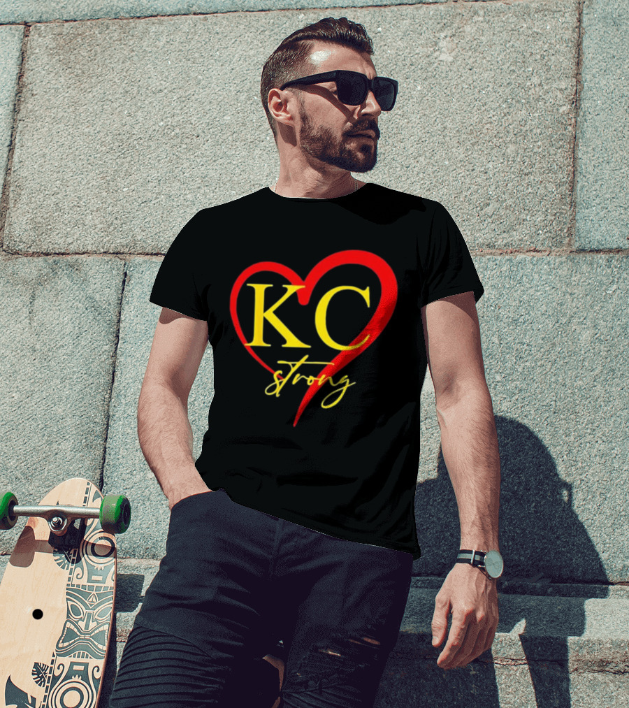 KC Strong Heart Design Kansas City Strong T-Shirt