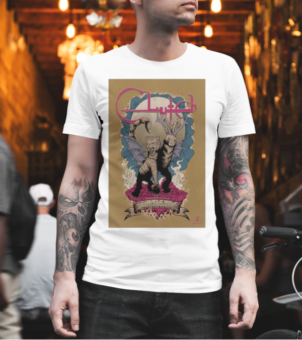Clutch Sterling Heights MI Tour Sept 20 2024 Fantastical Creatures T-Shirt Clutch Sterling Heights MI Tour Sept 20 2024 Fantastical Creatures T-Shirt