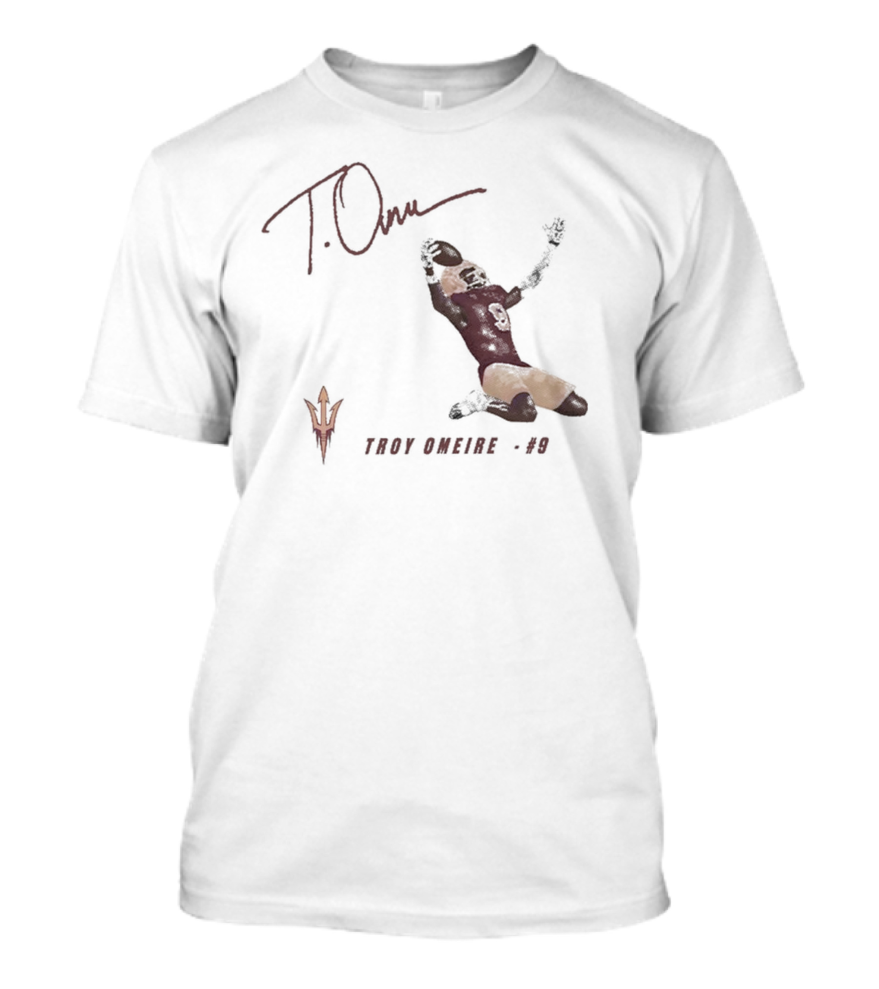 Troy Omeire #9 Arizona State Sun Devils Football Signature T. Omeire T-Shirt