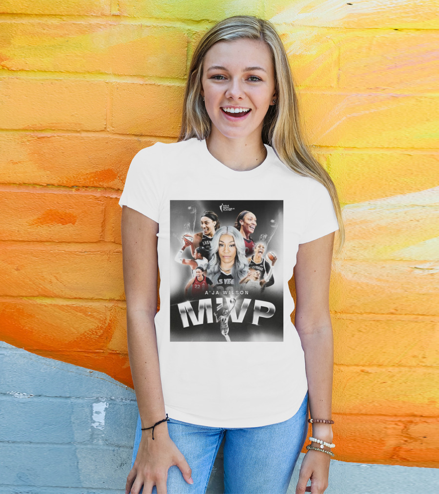 A'ja Wilson Las Vegas Aces WNBA MVP T-Shirt