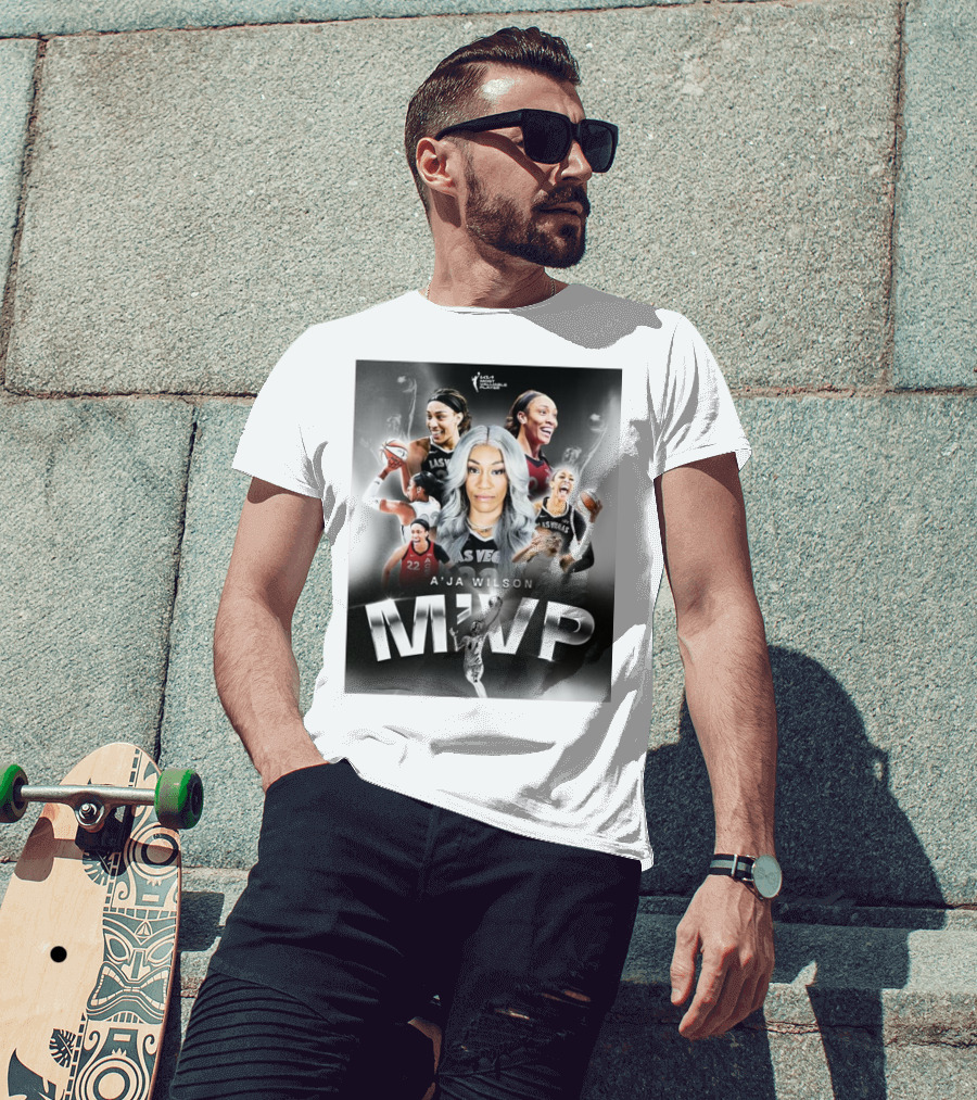 A'ja Wilson Las Vegas Aces WNBA MVP T-Shirt