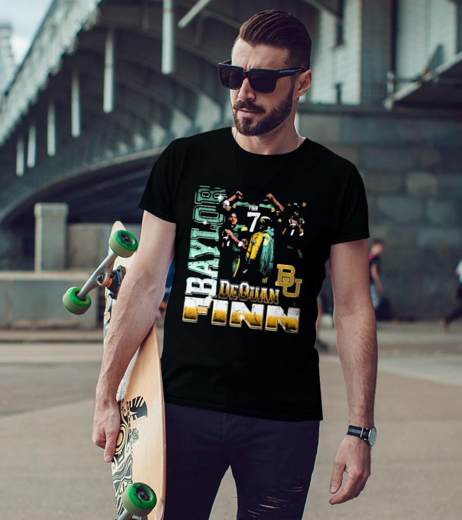 Baylor Bears Dequan Finn 7 BU T-Shirt