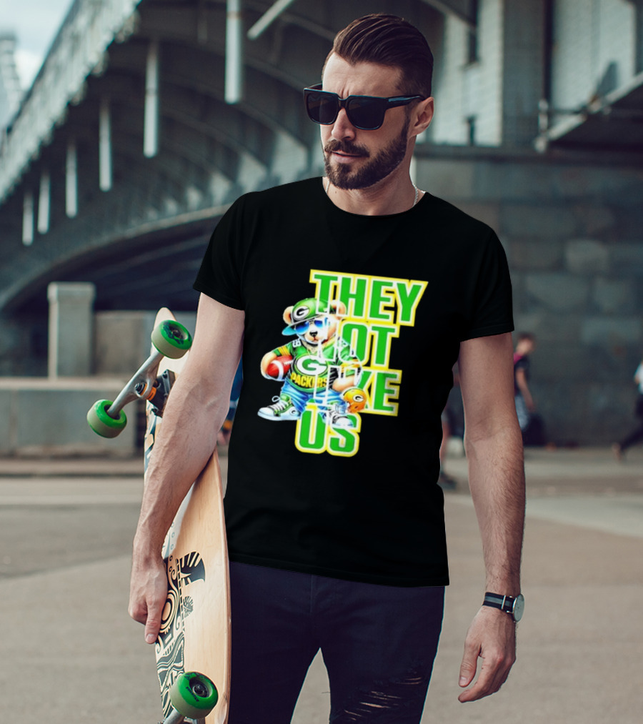 Green Bay Packers Bear They Not Like Us Football T-Shirt