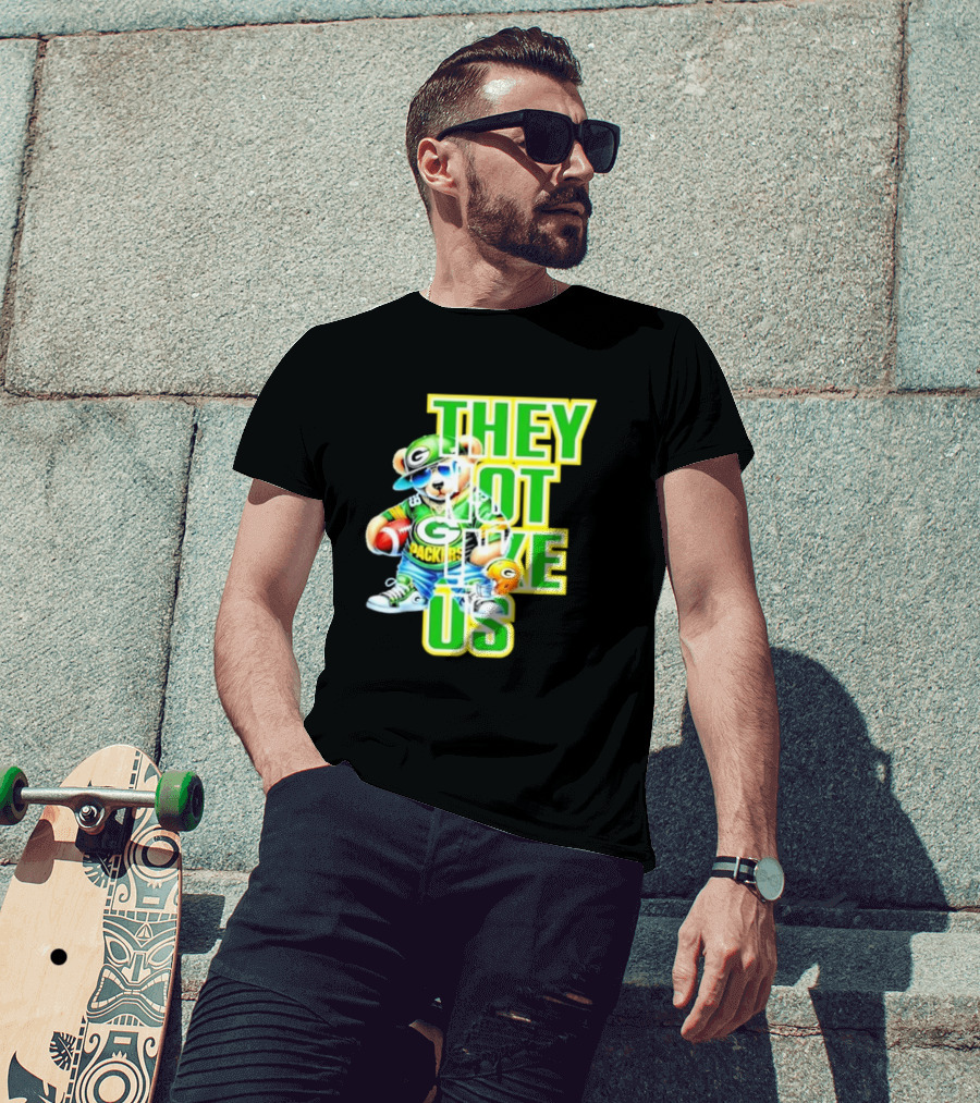 Green Bay Packers Bear They Not Like Us Football T-Shirt