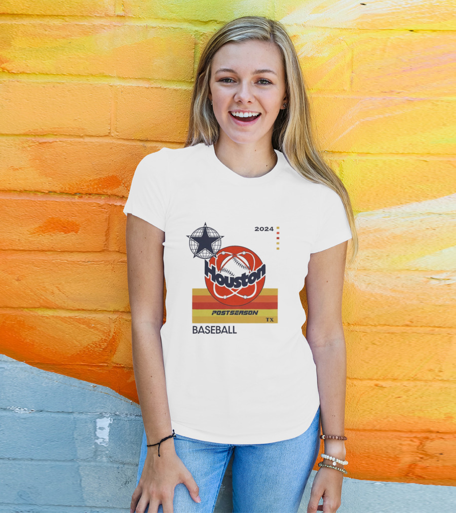 Houston TX Postseason Baseball October T-Shirt