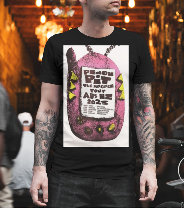 Peach Pit The Magpie Aus NZ Tour 2025 Perth Brisbane Melbourne Sydney Auckland T-Shirt Peach Pit The Magpie Aus NZ Tour 2025 Perth Brisbane Melbourne Sydney Auckland T-Shirt