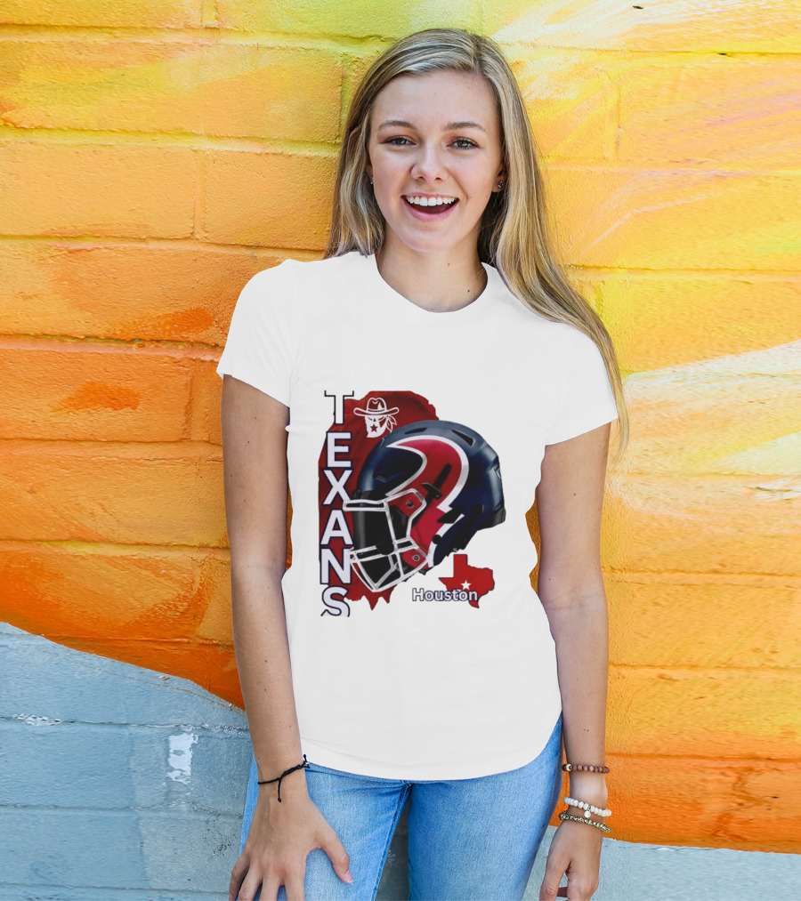 Texans Houston Team Spirit Sports Helmet Texans T-Shirt