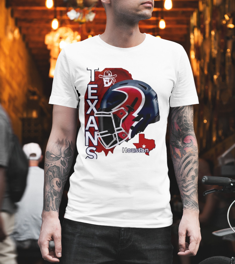 Texans Houston Team Spirit Sports Helmet Texans T-Shirt