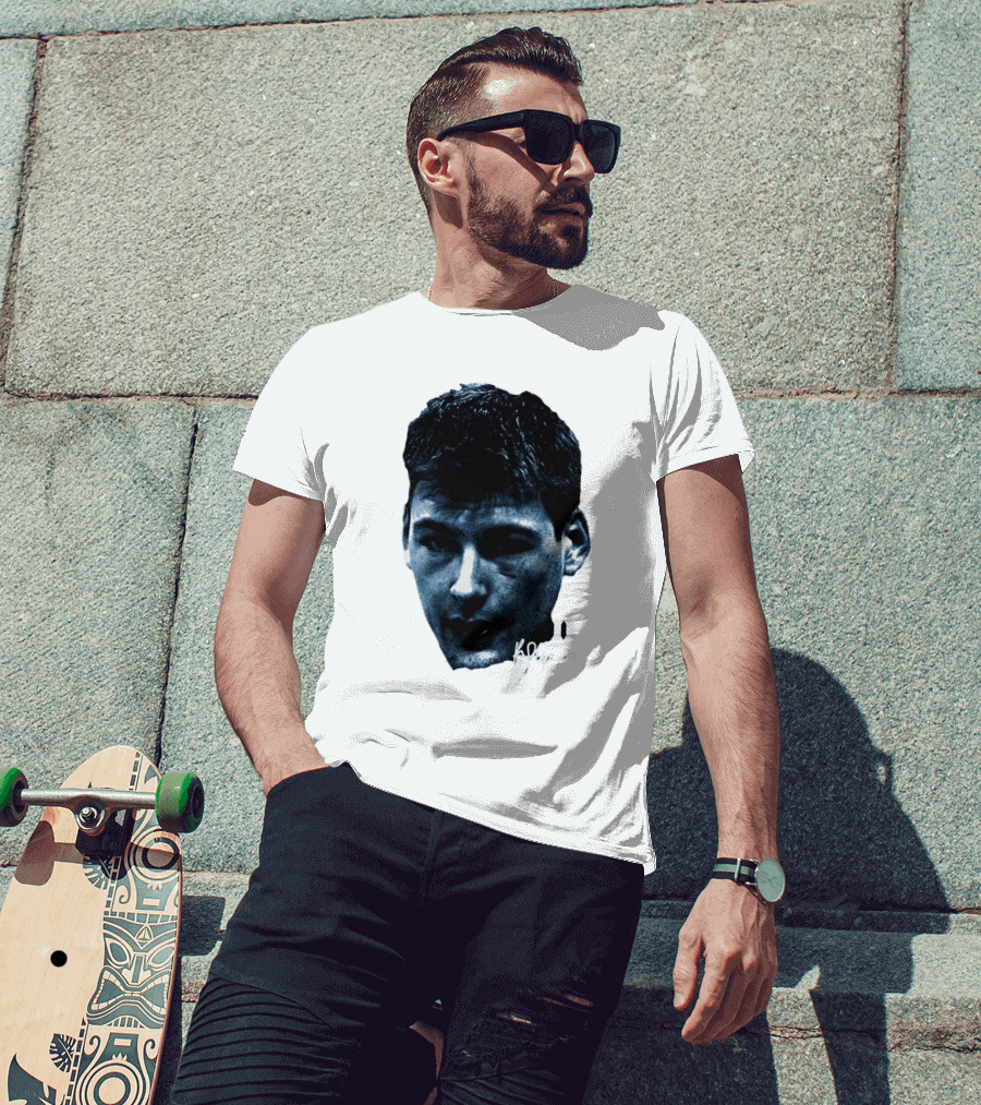 Kyle Filipowski Duke Blue Devils Signature Big Head Image T-Shirt