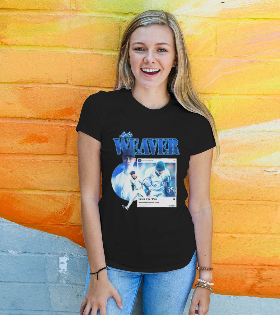 Luke Weaver Dream Weaver New York Concrete Jungle 30 Signature Playoffs T-Shirt
