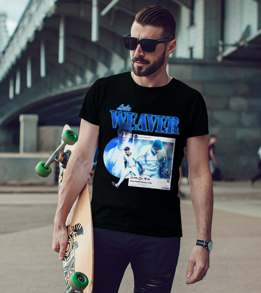 Luke Weaver Dream Weaver New York Concrete Jungle 30 Signature Playoffs T-Shirt