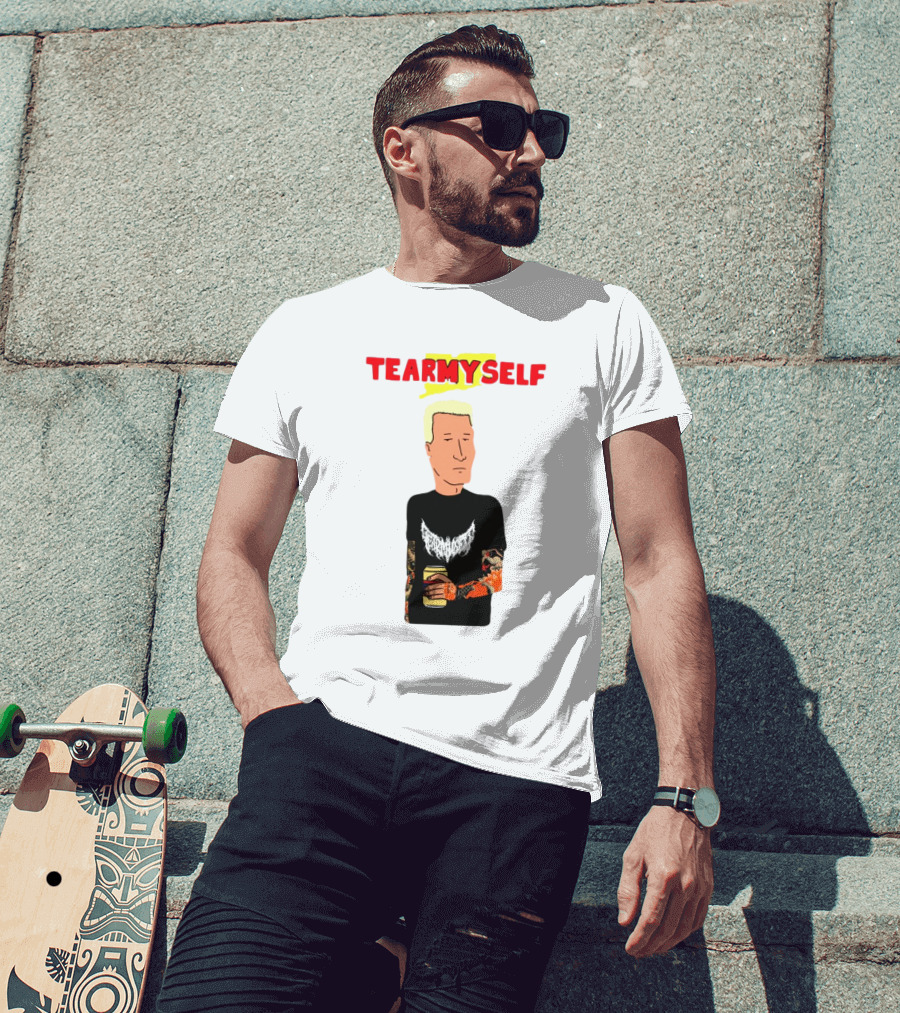 TEAR Myself Boomhauer Rick And Morty Crossover T-Shirt