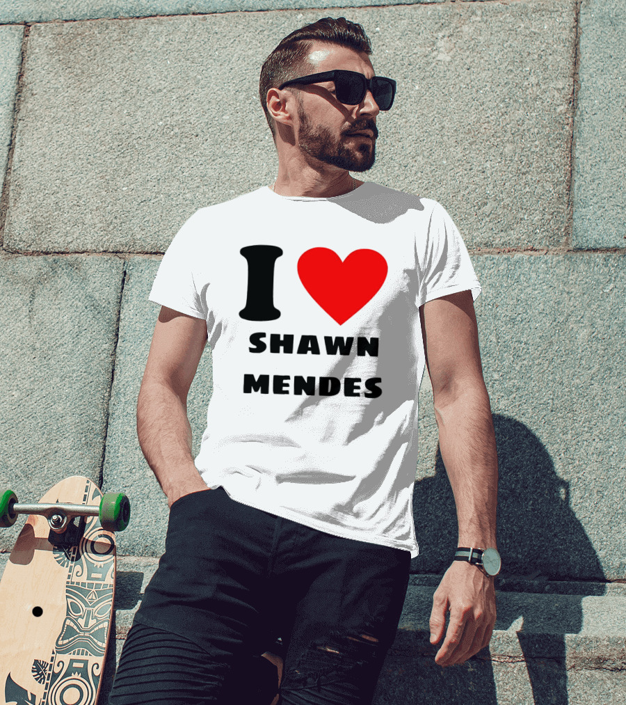 I Love Shawn Mendes Heart T-Shirt
